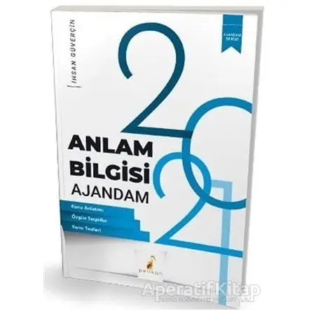 2021 Anlam Bilgisi Ajandam - İhsan Güverçin - Pelikan Tıp Teknik Yayıncılık