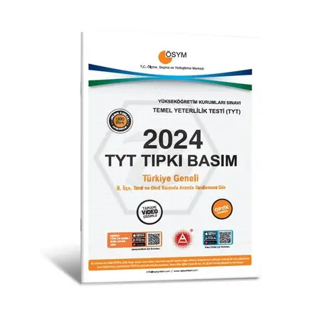 2024 TYT Tıpkı Basım Deneme Sınavı - A Yayınları