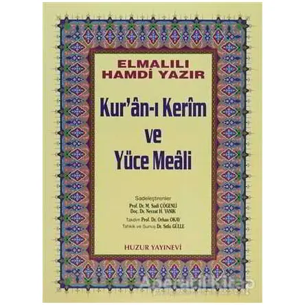 Cami Boy Kur’an-ı Kerim ve Yüce Meali (Hafız Osman Hattı)