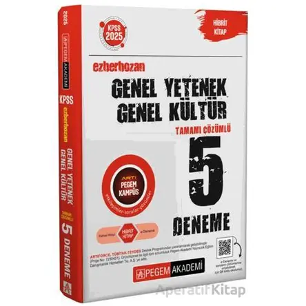 2025 KPSS Genel Yetenek Genel Kültür Ezberbozan Tamamı Çözümlü 5 Deneme
