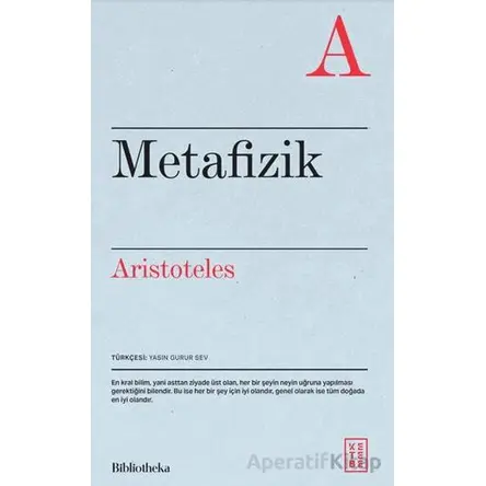 Metafizik - Aristoteles - Ketebe Yayınları