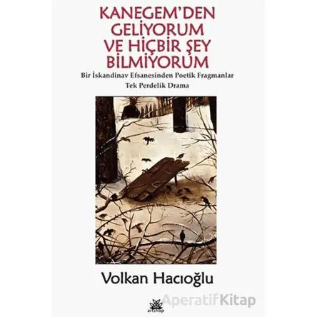Kanegemden Geliyorum ve Hiçbir Şey Bilmiyorum - Volkan Hacıoğlu - Artshop Yayıncılık