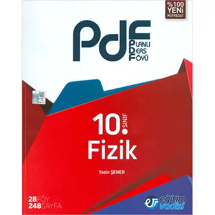 Eğitim Vadisi 10.Sınıf Fizik PDF Planlı Ders Föyü