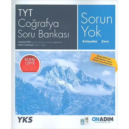 OnAdım TYT Coğrafya Soru Bankası (Konu Cepte Kıtapçığı Mevcut Değildir)