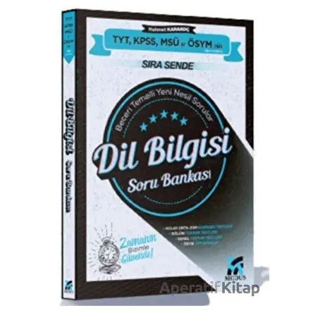TYT KPSS MSÜ ÖSYM Sıra Sende Dil Bilgisi Soru Bankası Modus Yayınları
