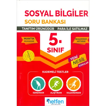 5. Sınıf Sosyal Bilgiler Soru Bankası Netfen Yayınları