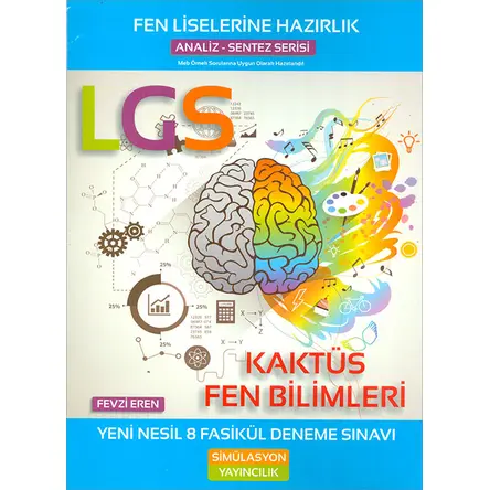 LGS Kaktüs Fen Bilimleri Yeni Nesil 8 Fasikül Deneme Sınavı Simülasyon Yayıncılık