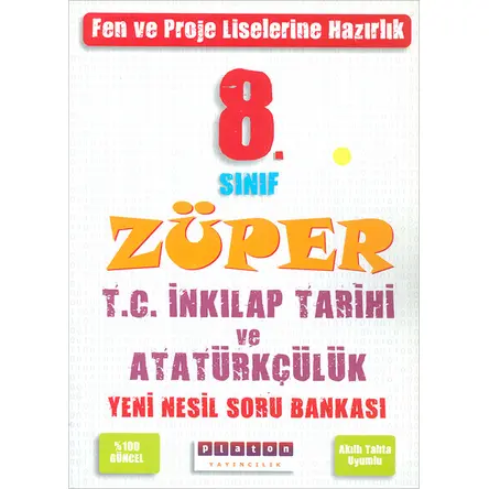 8.Sınıf Züper T.C. İnkılap Tarihi Soru Bankası Platon Yayıncılık