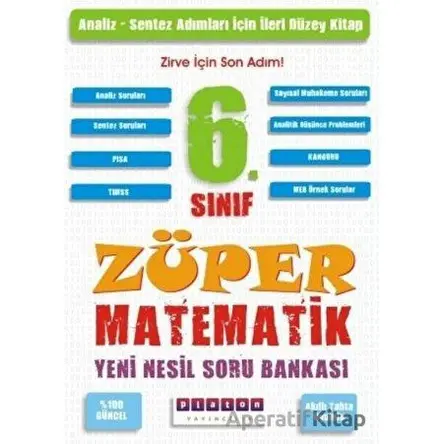 6. Sınıf Züper Matematik Yeni Nesil Soru Bankası - Platon Yayıncılık