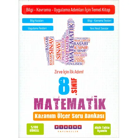 8.Sınıf Matematik Kazanım Ölçer Soru Bankası Platon Yayıncılık