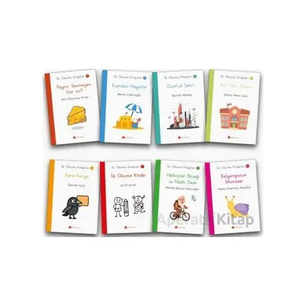 İlk Okuma Kitapları 8 Kitaplık Set - Kollektif - Kumdan Kale