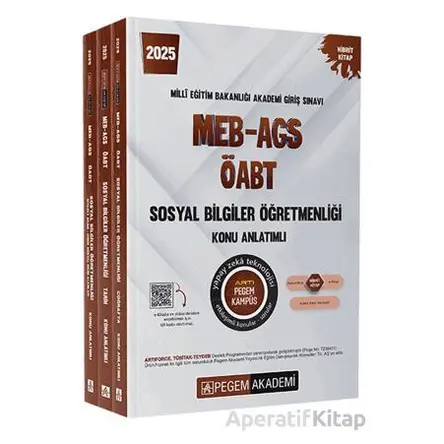 2025 MEB-AGS-ÖABT Sosyal Bilgiler Konu Anlatımlı - Kolektif - Pegem Akademi Yayıncılık
