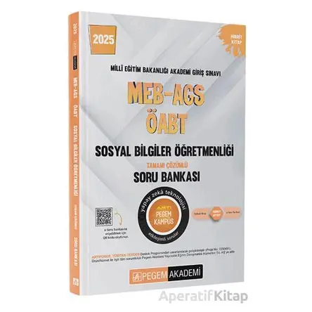 2025 MEB-AGS-ÖABT Sosyal Bilgiler Tamamı Çözümlü Soru Bankası - Kolektif - Pegem Akademi Yayıncılık