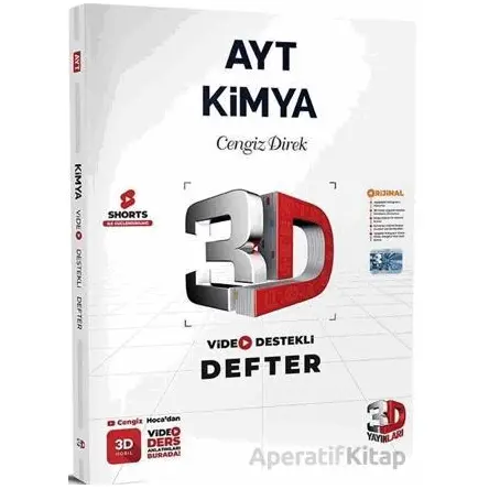 AYT Kimya Video Destekli Defter 3D Yayınları