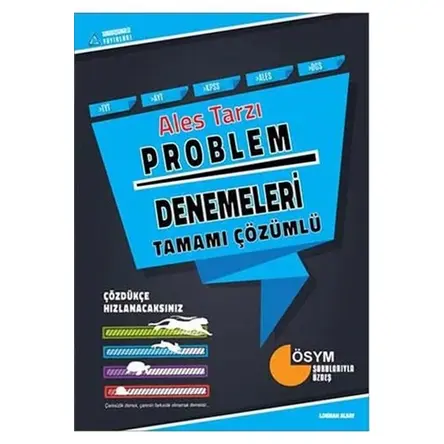 ALES Tarzı Problem Denemeleri Tamamı Çözümlü Sıradışıanaliz Yayınları