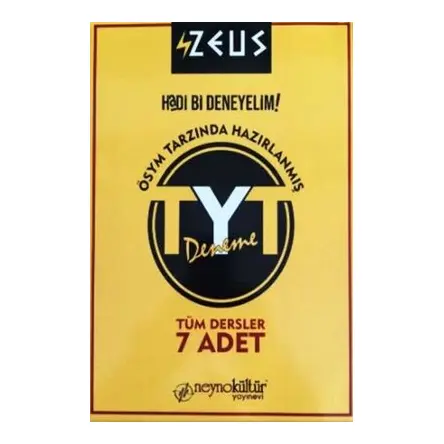 Neyno Zeus TYT Deneme 7 Adet - Neyno Kültür Yayınevi