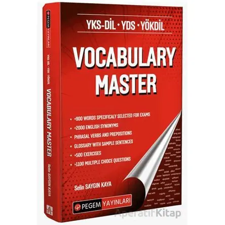 YKS-DİL YDS YÖKDİL Vocabulary Master - Kollektif - Pegem Akademi Yayıncılık