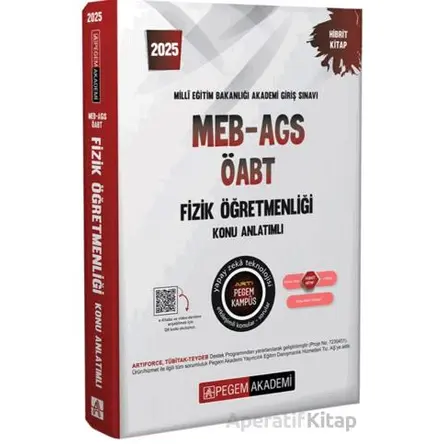 2025 MEB-AGS-ÖABT Fizik Öğretmenliği Konu Anlatımlı - Kollektif - Pegem Akademi Yayıncılık