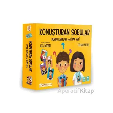 Konuşturan Sorular - Duygu Kartları ve Kitap Seti - Gülşah Mutlu - Bi Kutu Oyun