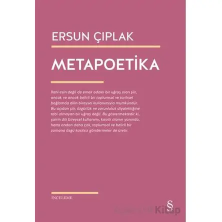 Metapoetika - Ersun Çıplak - Everest Yayınları