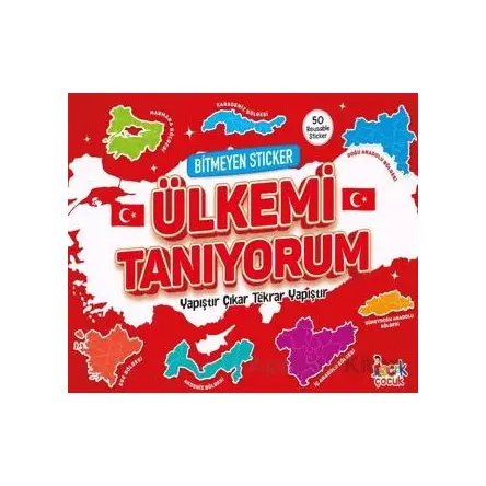 Bitmeyen Sticker - Ülkemi Tanıyorum - Kolektif - Bıcırık Yayınları