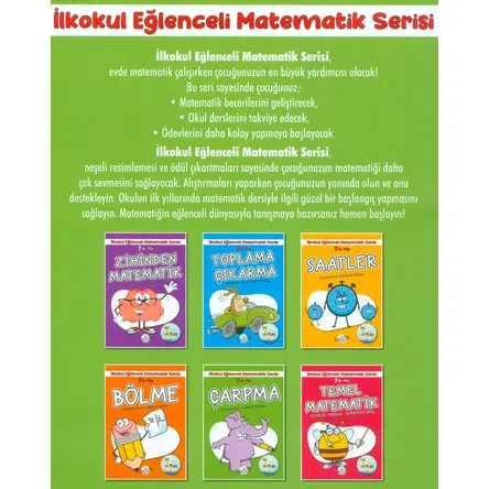 7+ Yaş İlkokul Eğlenceli Matematik Serisi 6 Kitap Kukla Çocuk