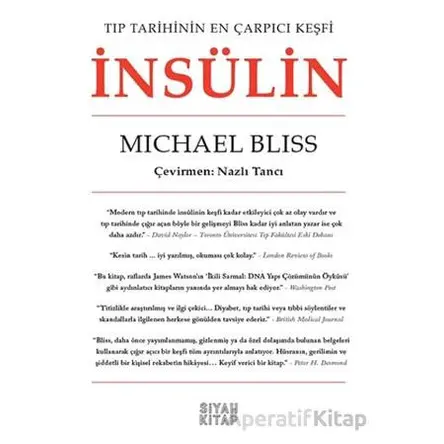İnsülin - Michael Bliss - Siyah Kitap