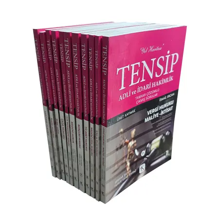 Tensip Adli ve İdari Hakimlik Çözümlü Çıkmış Sorular (11 Kitap Takım) Kuram Kitap
