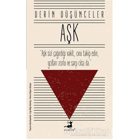 Aşk - Derin Düşünceler - Ezgi Bilgi Gümüş - Olimpos Yayınları