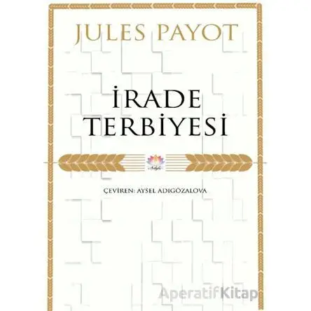 İrade Terbiyesi - Jules Payot - Nilüfer Yayınları