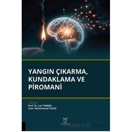 Yangın Çıkarma, Kundaklama ve Piromani - Lut Tamam - Akademisyen Kitabevi