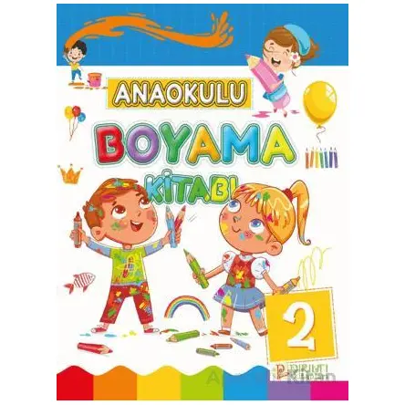 Anaokulu Boyama Kitabı - 2 - Kollektif - Pırıltı Kitapları - Erkam