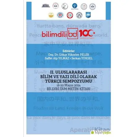 II. Uluslararası Bilim ve Yazı Dili Olarak Türkçe Sempozyumu