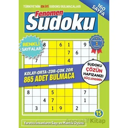 Fenomen Sudoku 15 - Bertan Kodamanoğlu - Maxi Yayıncılık