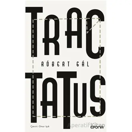 Tractatus - Robert Gal - Epona Kitap