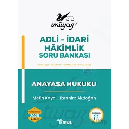 İmtiyaz Anayasa Hukuku Soru Bankası - İbrahim Akdoğan - Temsil Kitap