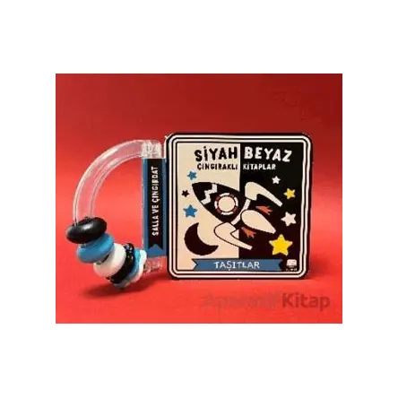 Siyah Beyaz Çıngıraklı Kitaplar Taşıtlar - Kollektif - Uçan Fil Yayınları