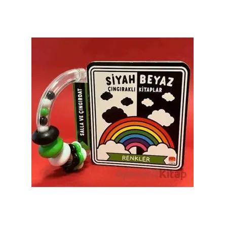 Siyah Beyaz Çıngıraklı Kitaplar Renkler - Kollektif - Uçan Fil Yayınları