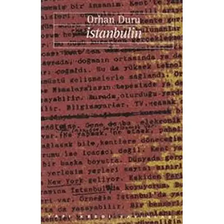 İstanbulin - Orhan Duru - Yapı Kredi Yayınları
