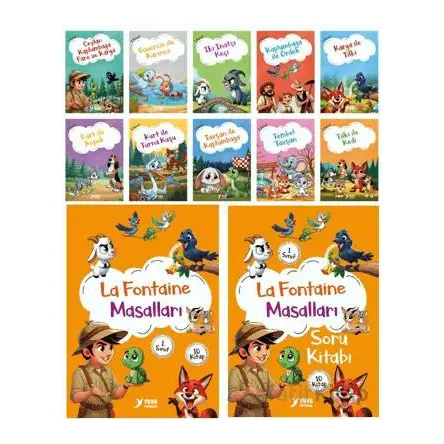 La Fontaine Masalları (10 Kitap) - Ülkü Duysak - Yuva Yayınları