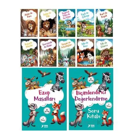 Ezop Masalları (10 Kitap) - Ülkü Duysak - Yuva Yayınları