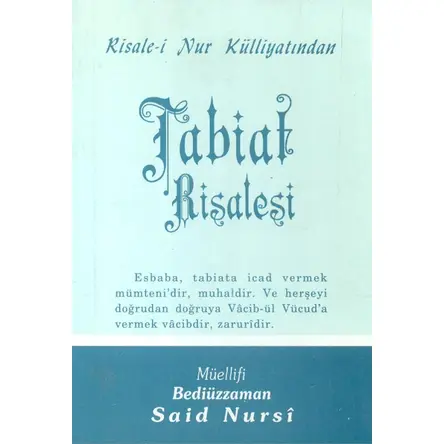 Tabiat Risalesi (Cep) Envar Neşriyat