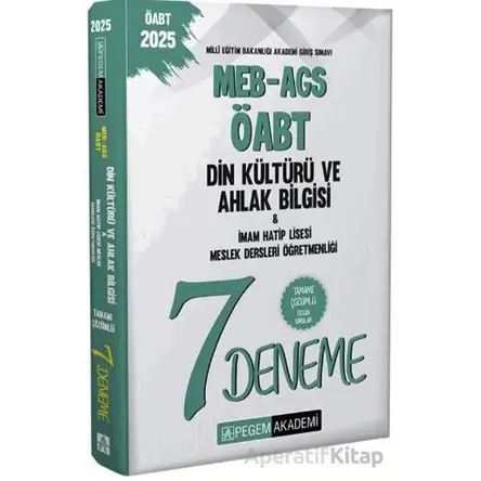 2025 MEB-AGS-ÖABT Din Kültürü Ve Ahlak Bilgisi İmam Hatip Lisesi Meslek Dersleri Öğretmenliği Tamamı