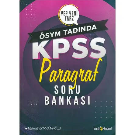 2021 KPSS Paragraf Soru Bankası Tercih Akademi Yayınları