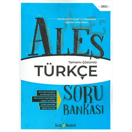 2021 ALES Sözel Türkçe Çözümlü Soru Bankası Tercih Akademi