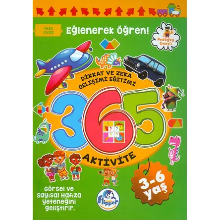 Yeşil Kitap 3-6 Yaş Aktivite Kitabı - Minik Flipper