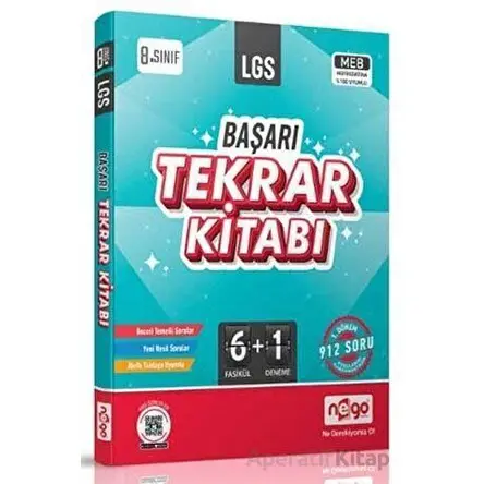 Nego 8. Sınıf LGS Başarı Tekrar Kitabı