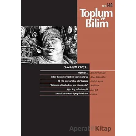 Toplum ve Bilim Dergisi Sayı: 148 - İletişim Yayınevi