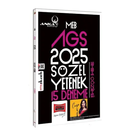 Yargı Yayınları 2025 MEB-AGS Anka Serisi Sözel Yetenek Tamamı Çözümlü 15 Deneme