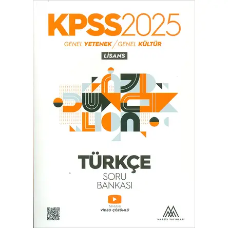 2025 KPSS Türkçe Soru Bankası Marsis Yayınları